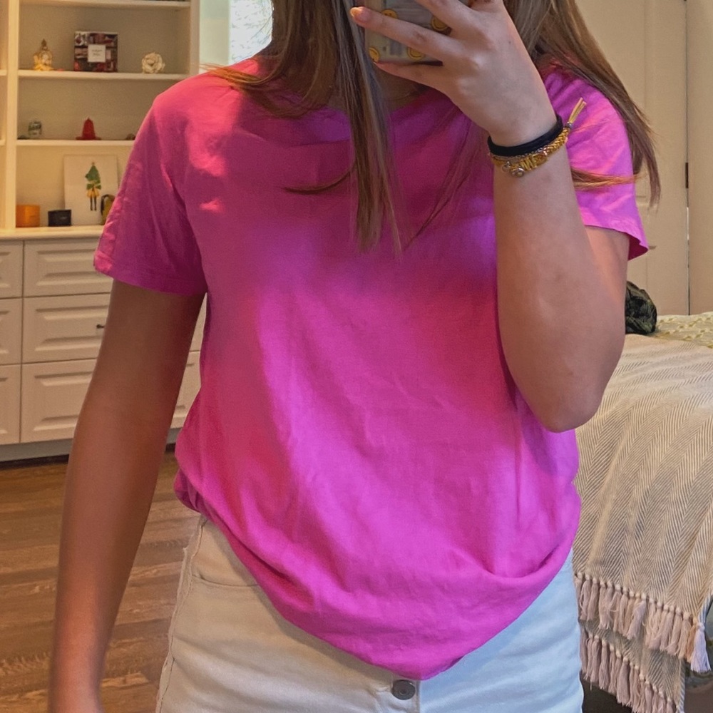 zara pink oversized tshirt